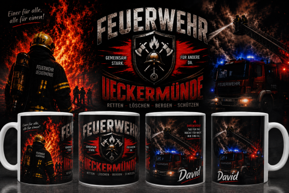 Wunsch Feuerwehr Tasse Feuerwehr Tasse individuell