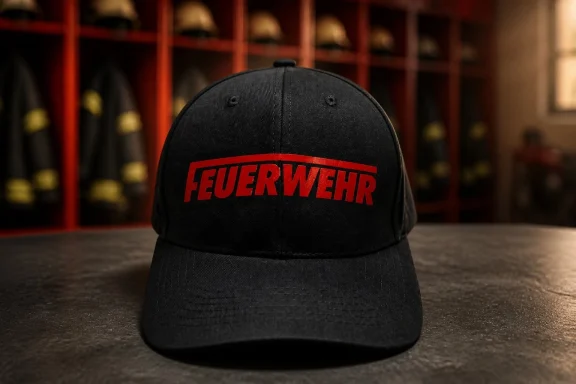 Bascap mit Feuerwehr Schriftzug langes F Bascap Feuerwehr
